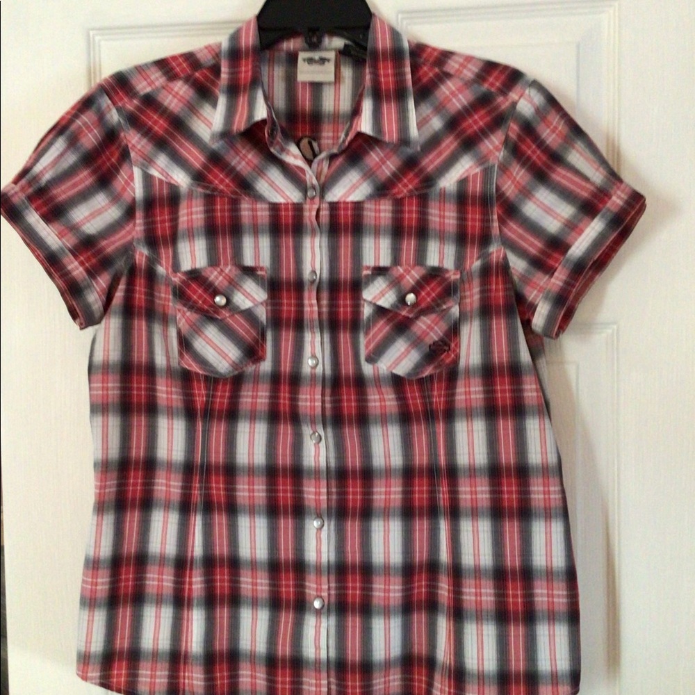 Harley-Davidson original plaid short sleeve XL shirt